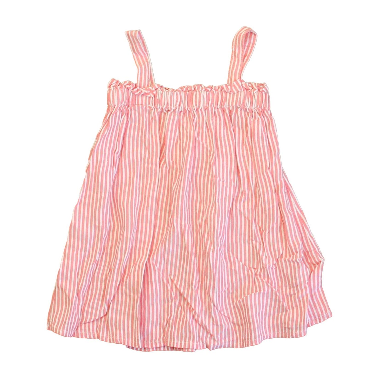 Peyton & Parker Girls Pink Stripe Dress Size: 12-18 Months Pink Stripe