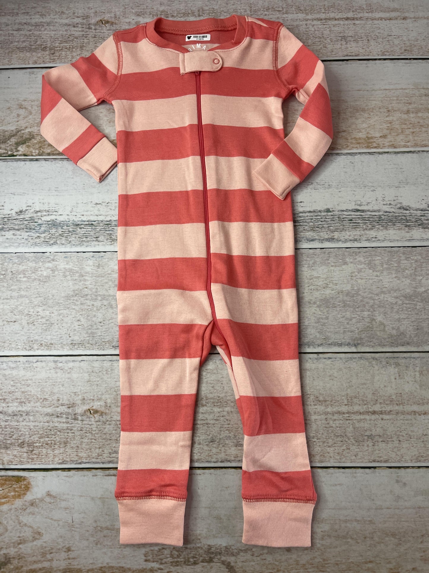 Primary Girls pink | Stripe Pajamas Size: 12 months pink | Stripe