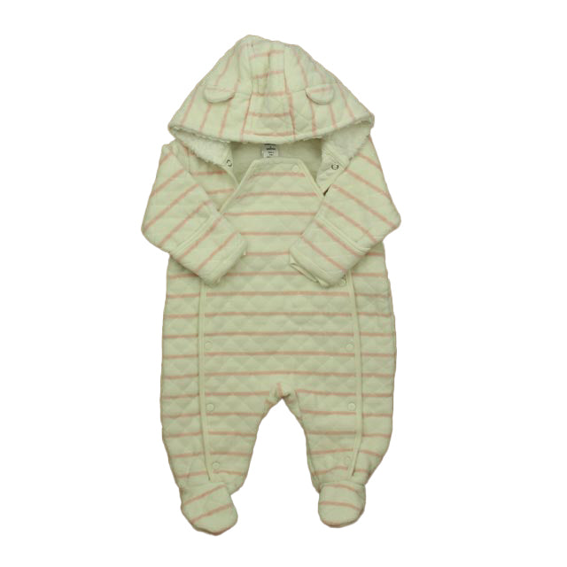 Janie and Jack Girls Pink Stripe Bunting Size: 6 Months Pink Stripe