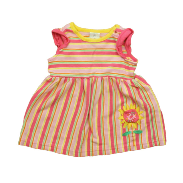 Hanna Andersson Girls Pink Stripe Dress Size: 6-12 Months Pink Stripe