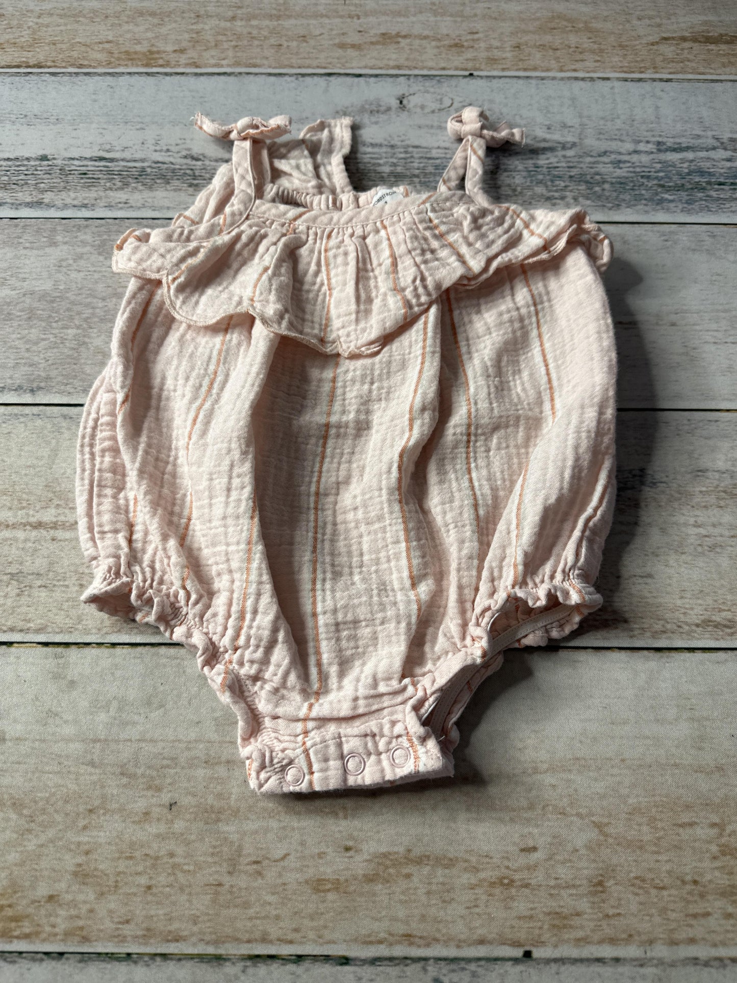 Nordstrom Girls pink | Stripe Romper Size: 9 months pink | Stripe
