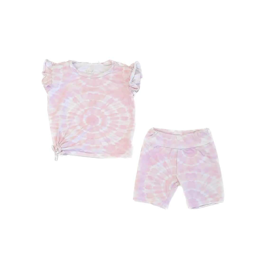 Jessica Simpson Girls Pink Tie Dye Apparel Sets Size: 4T Pink Tie Dye