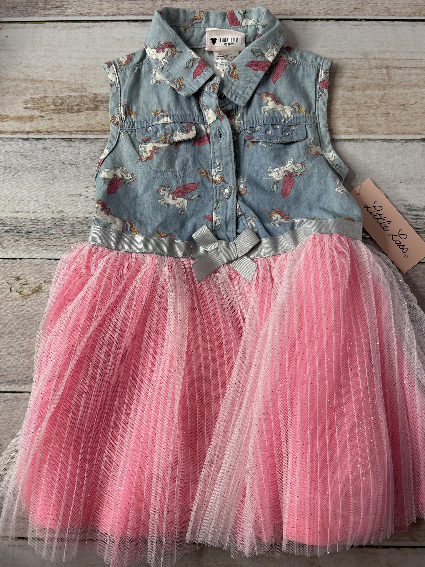 Little Lass Girls pink | Unicorns Dress Size: 18 months pink | Unicorns