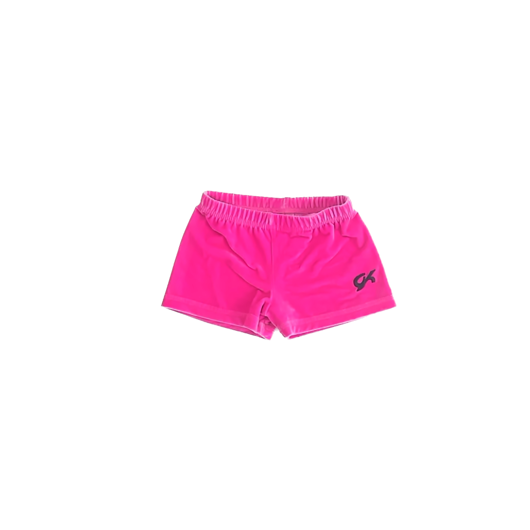 GK Girls Pink Velour Athletic Shorts Size: AXS (8-10 Years*) Pink Velour