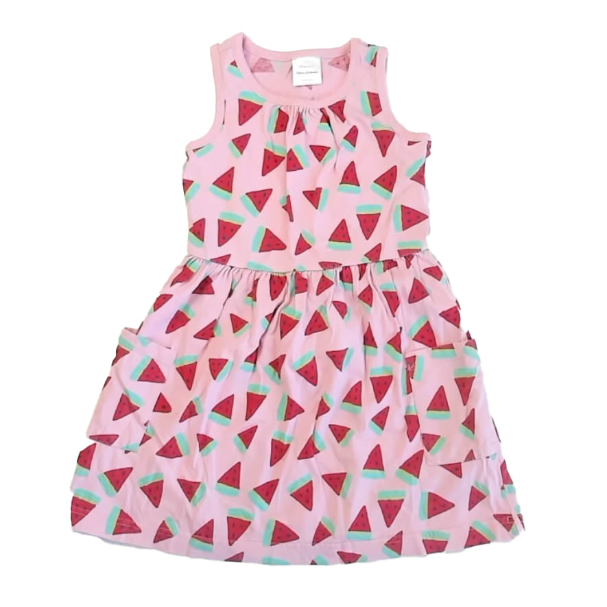 Hanna Andersson Girls Pink Watermelon Dress Size: 5T Pink Watermelon