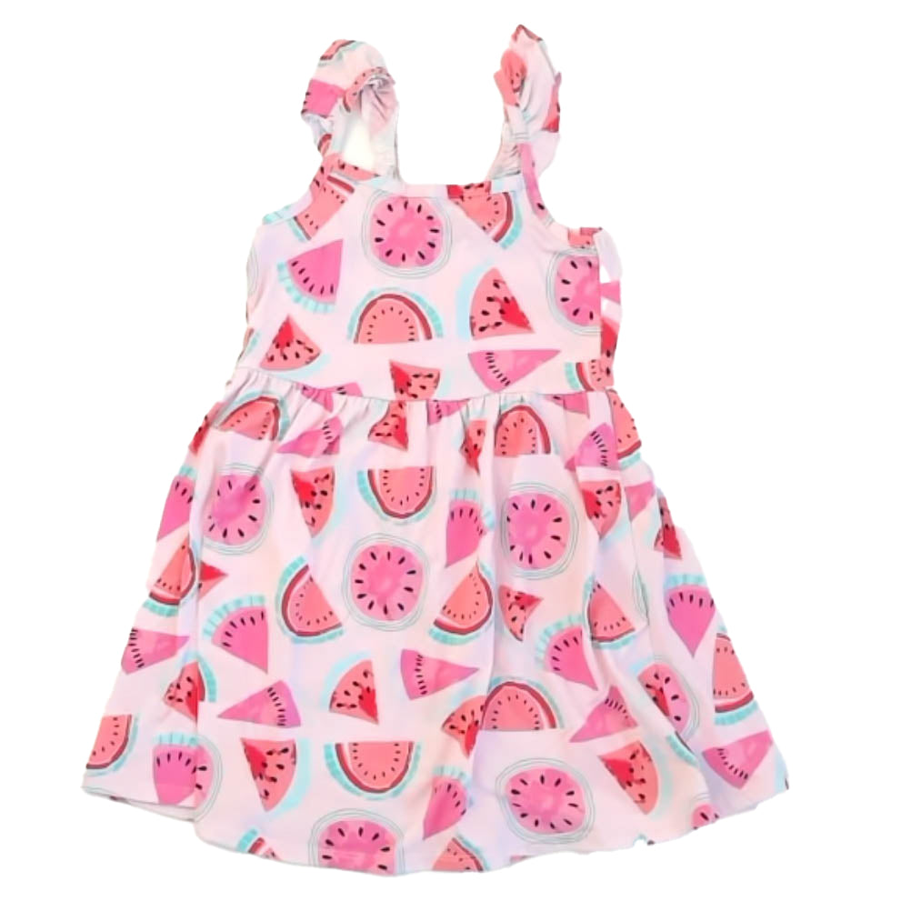 The Children's Place Girls Pink Watermelons Dress Size: 4T Pink Watermelons