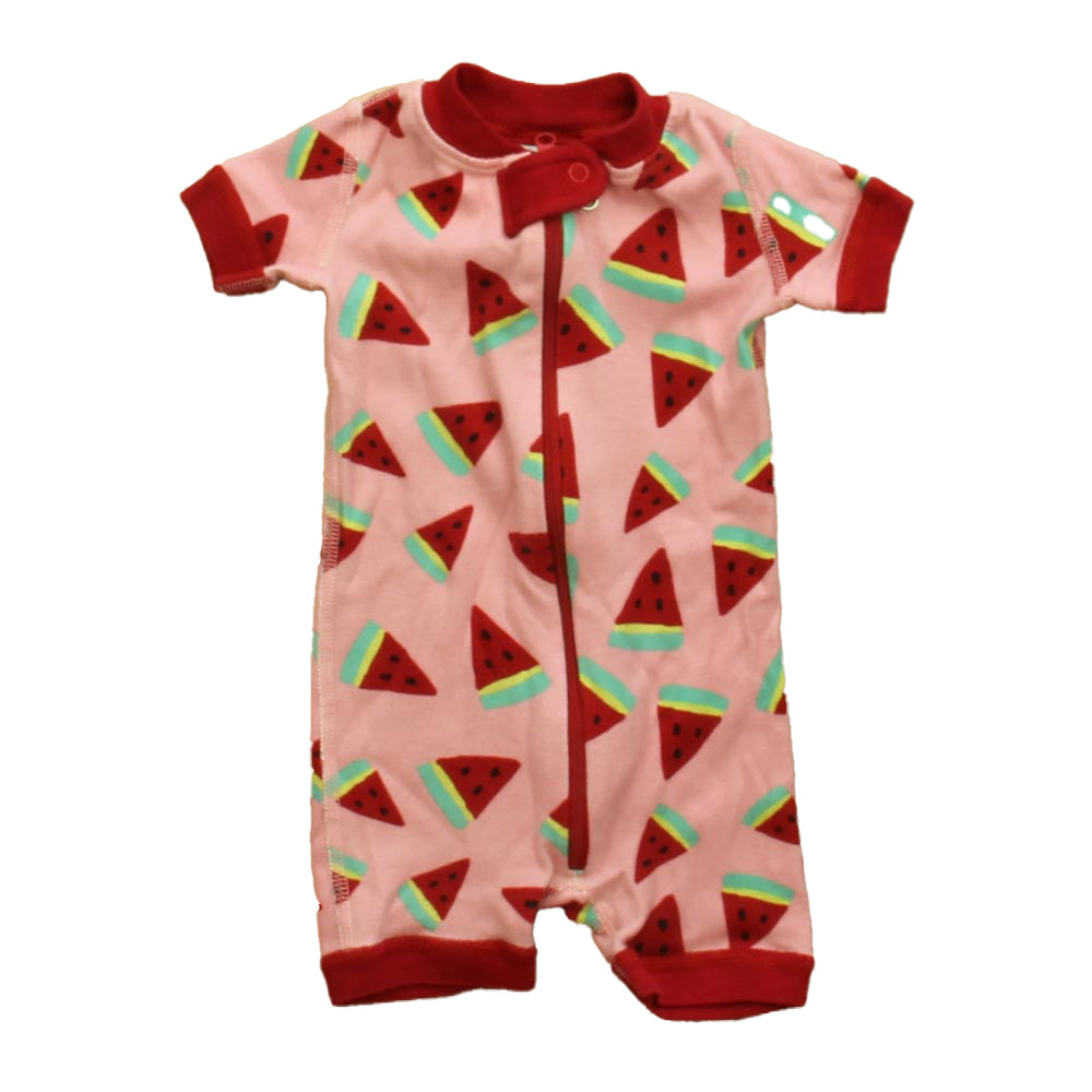 Hanna Andersson Girls Pink Watermelons 1-piece Non-footed Pajamas Size: 0-3 Months Pink Watermelons