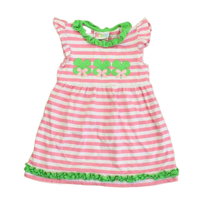 Jelly Bean Girls Pink | White | Green Shamrocks Dress Size: 24 Months Pink | White | Green Shamrocks