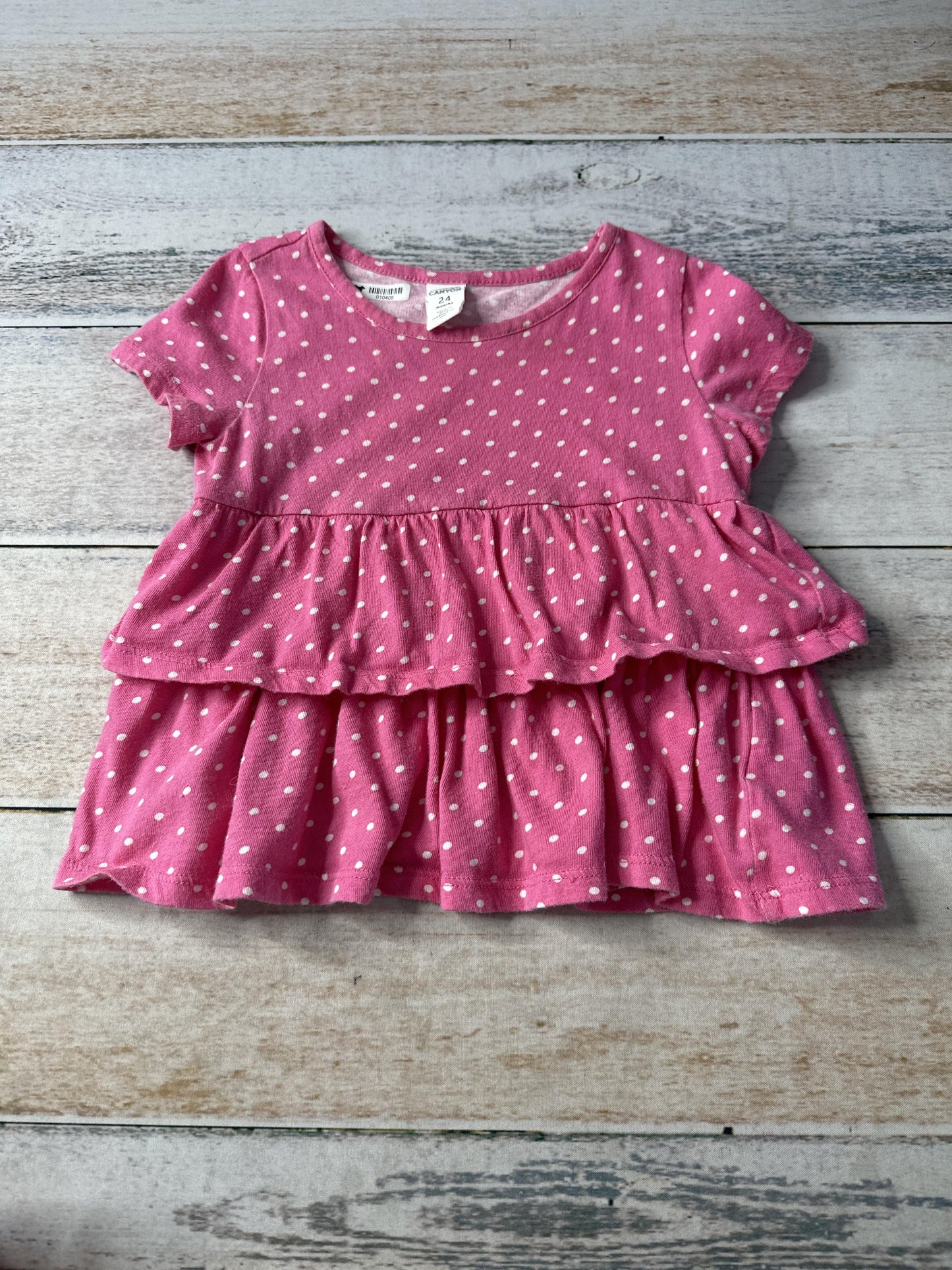 Harper Canyon Girls pink | White | polka dot Dress Size: 24 months pink | White | polka dot