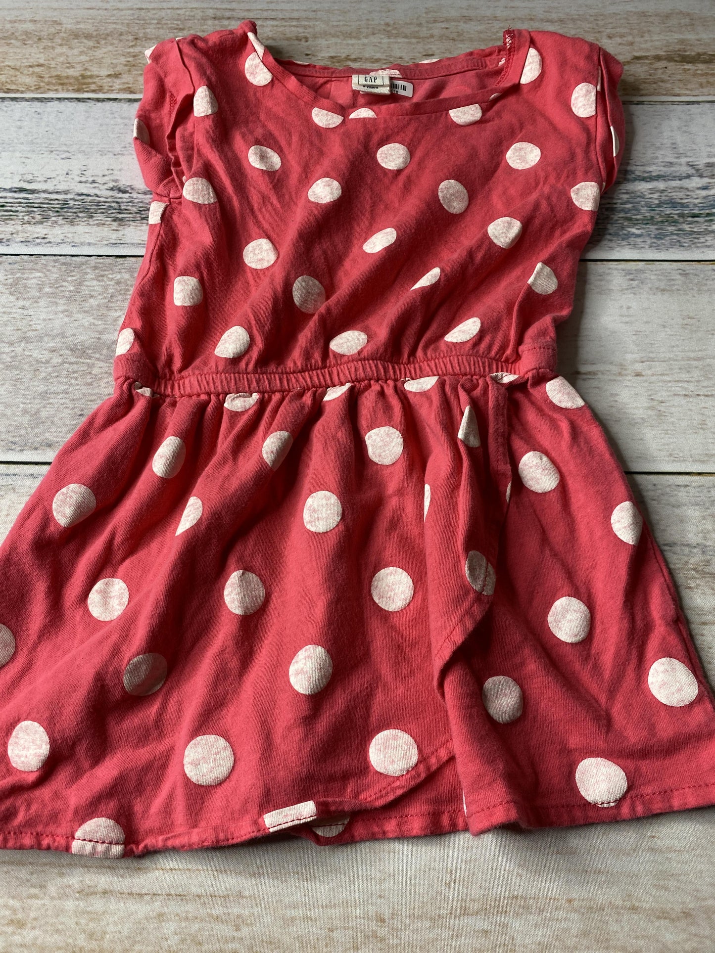 Gap Girls pink | White | polka dot Dress Size: 3T pink | White | polka dot