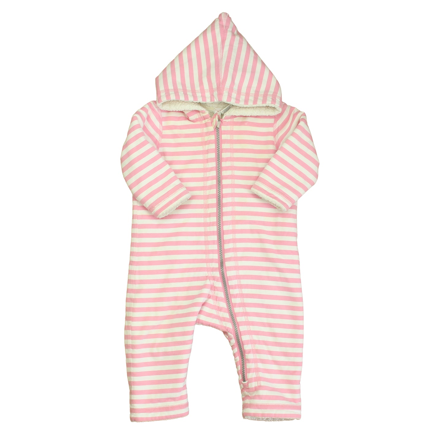 Hanna Andersson Girls Pink | White Stripe Bunting Size: 6-12 Months Pink | White Stripe