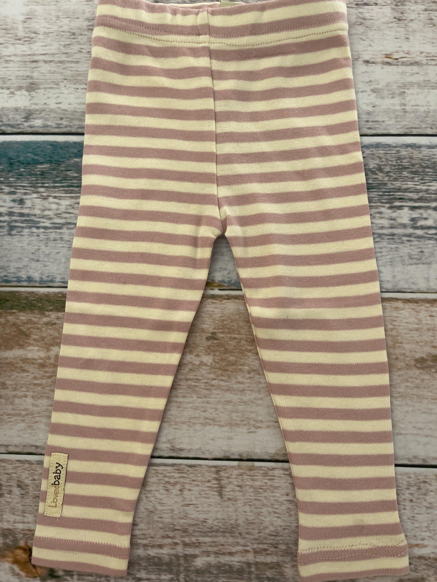 Loved Baby Girls pink | White | Stripe Pants Size: 9-12 Months pink | White | Stripe