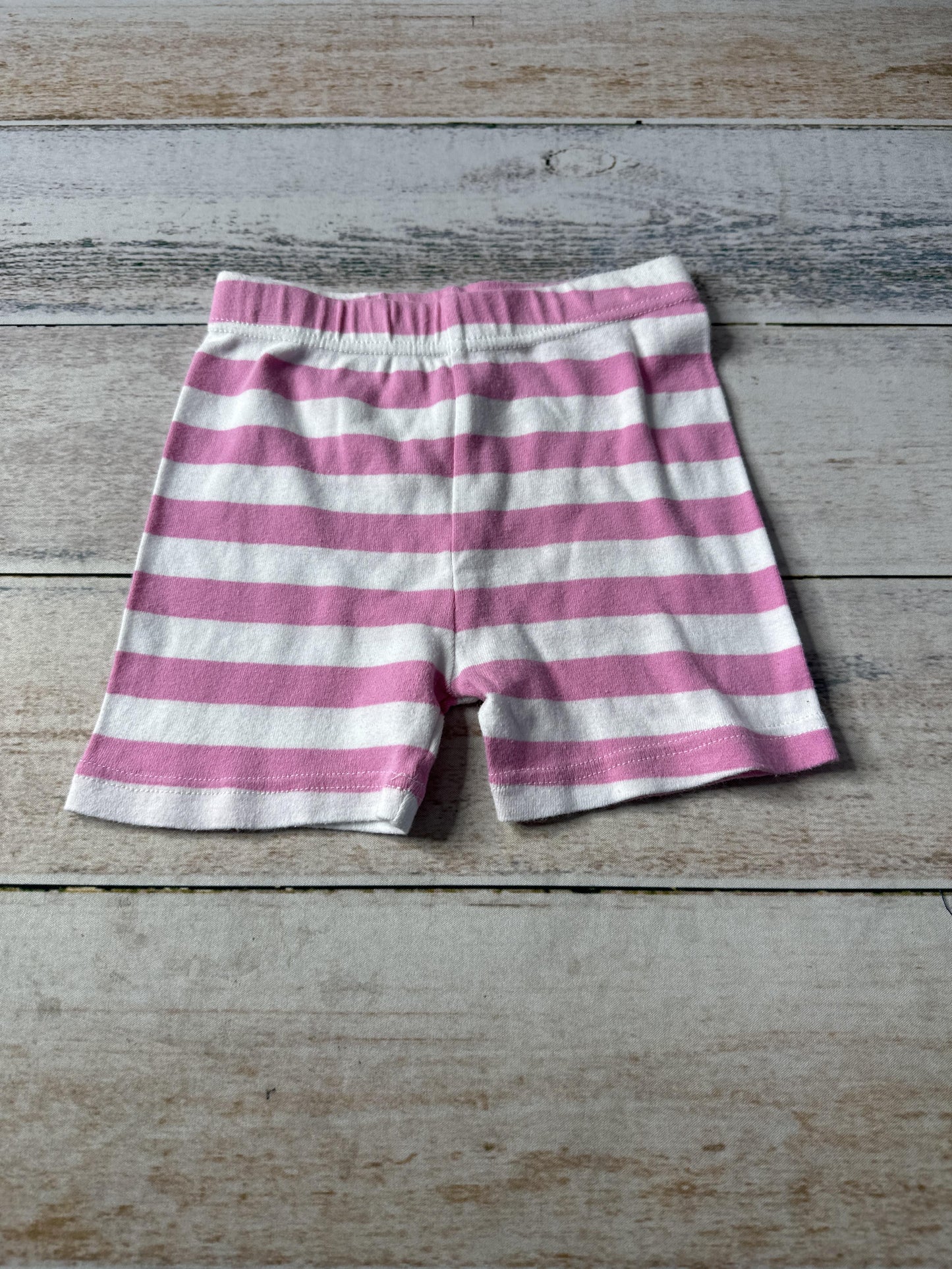 Planet Sleep Girls pink | White | Striped Shorts Size: 4T pink | White | Striped
