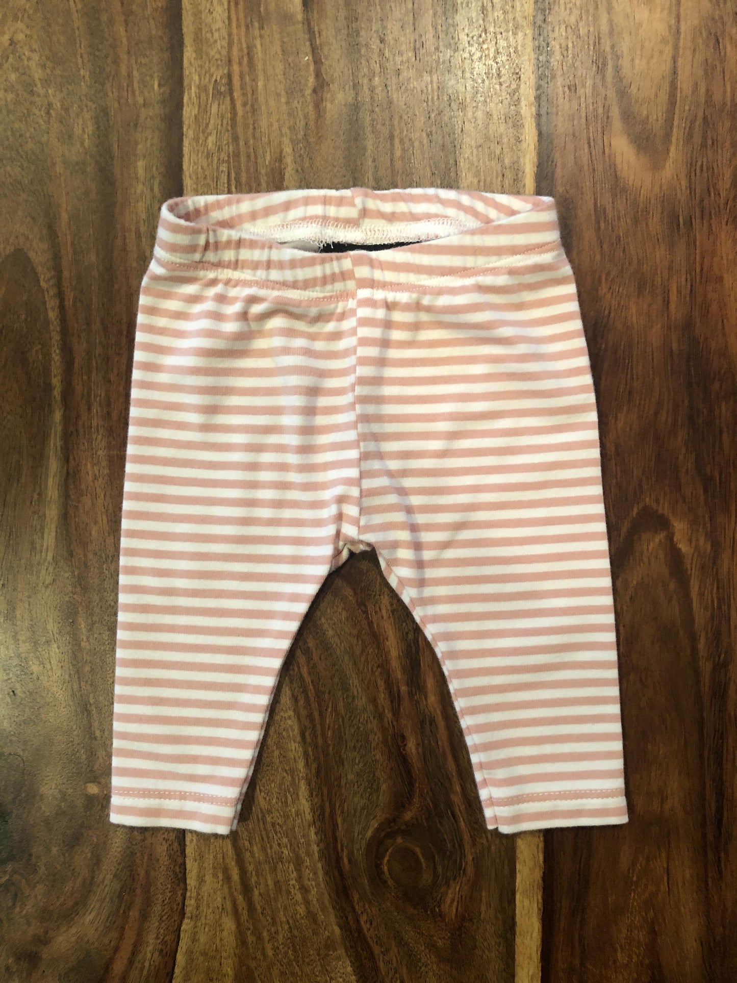 BabySprouts co Girls pink | White | Striped Pants Size: 0-3 months pink | White | Striped