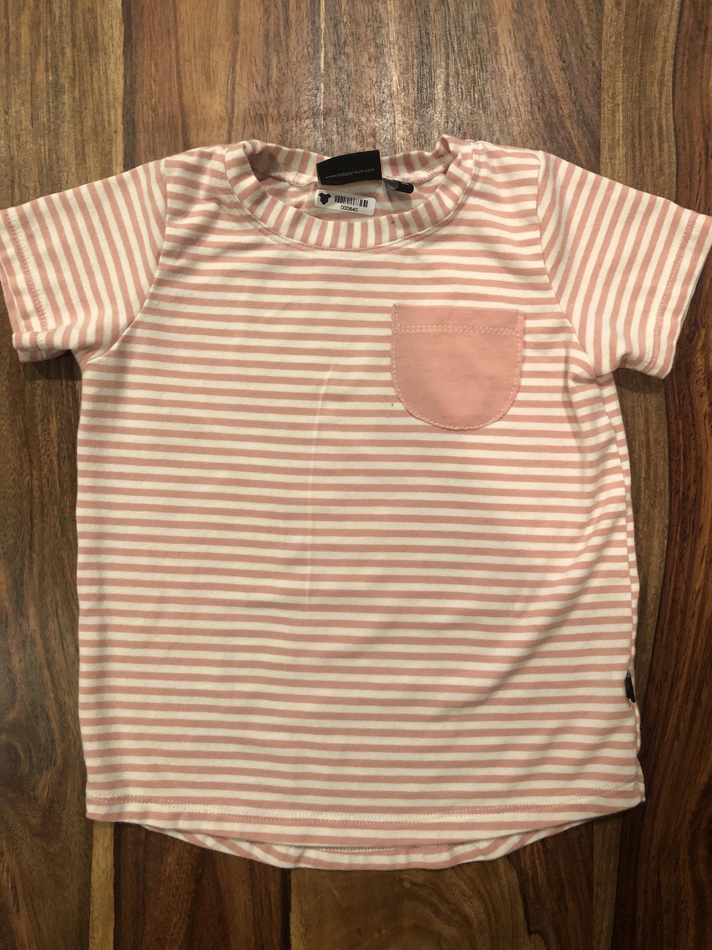 BabySprouts co Girls pink | White | Striped T-Shirt Size: 18-24 months pink | White | Striped