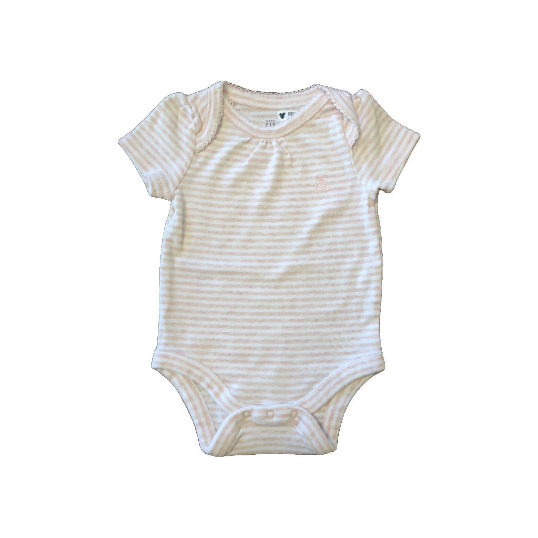 Gap Girls pink | White | Striped Onesie Size: 0-3 months pink | White | Striped