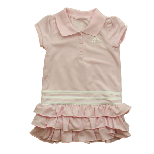 Adidas Girls Pink | White Dress Size: 2T Pink | White