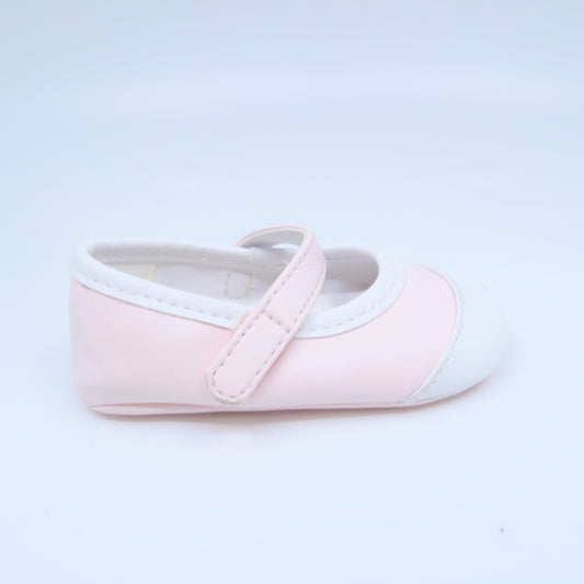 Janie and Jack Girls Pink | White Shoes Size: 2 Infant Pink | White