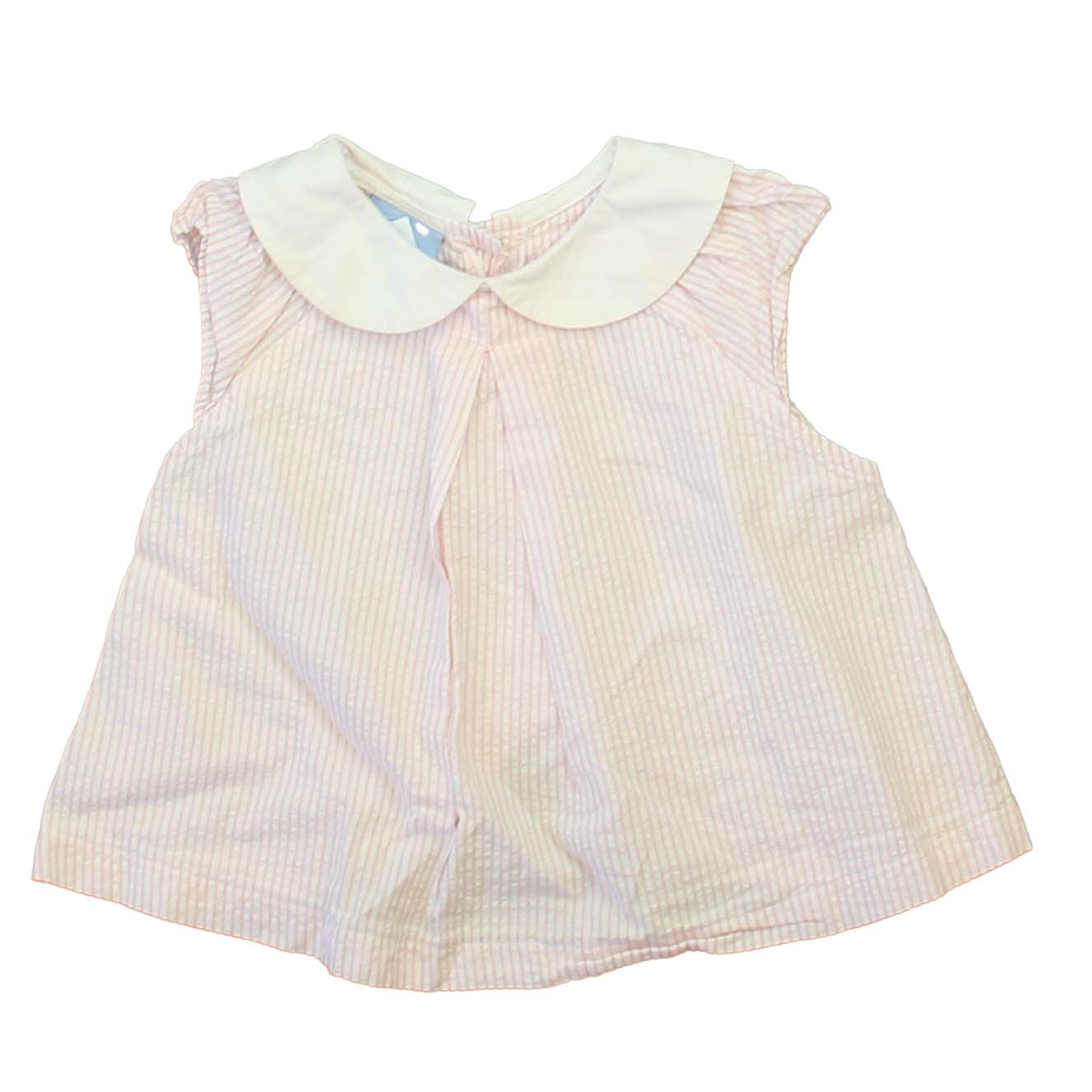 Bella Bliss Girls Pink | White Blouse Size: 18 Months Pink | White
