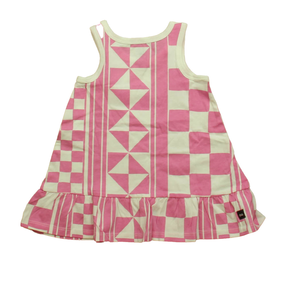 Tea Girls Pink | White Dress Size: 9-12 Months Pink | White