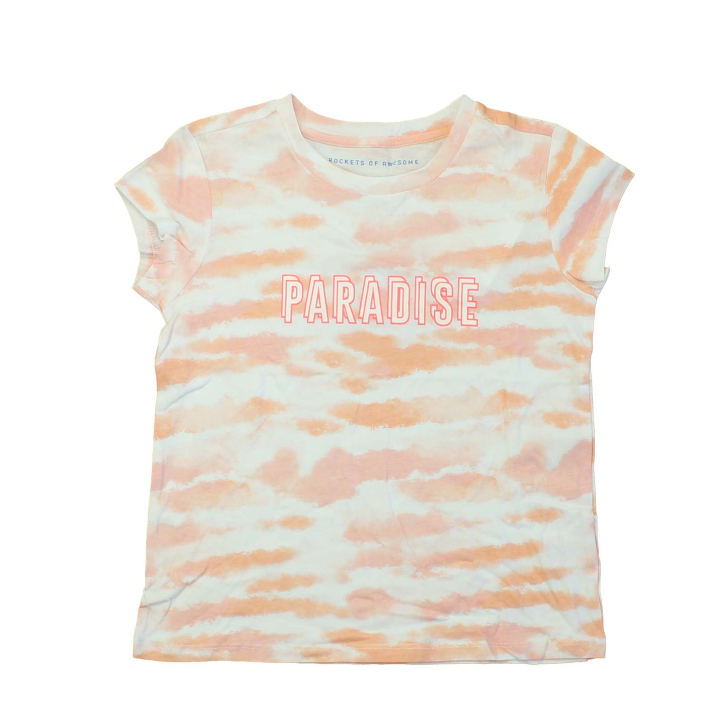 Rockets Of Awesome Girls Pink | White T-Shirt Size: 6 Years Pink | White