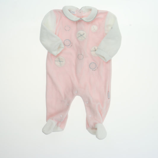 Les Jolies Girls Pink | White Long Sleeve Outfit Size: 3-6 Months Pink | White