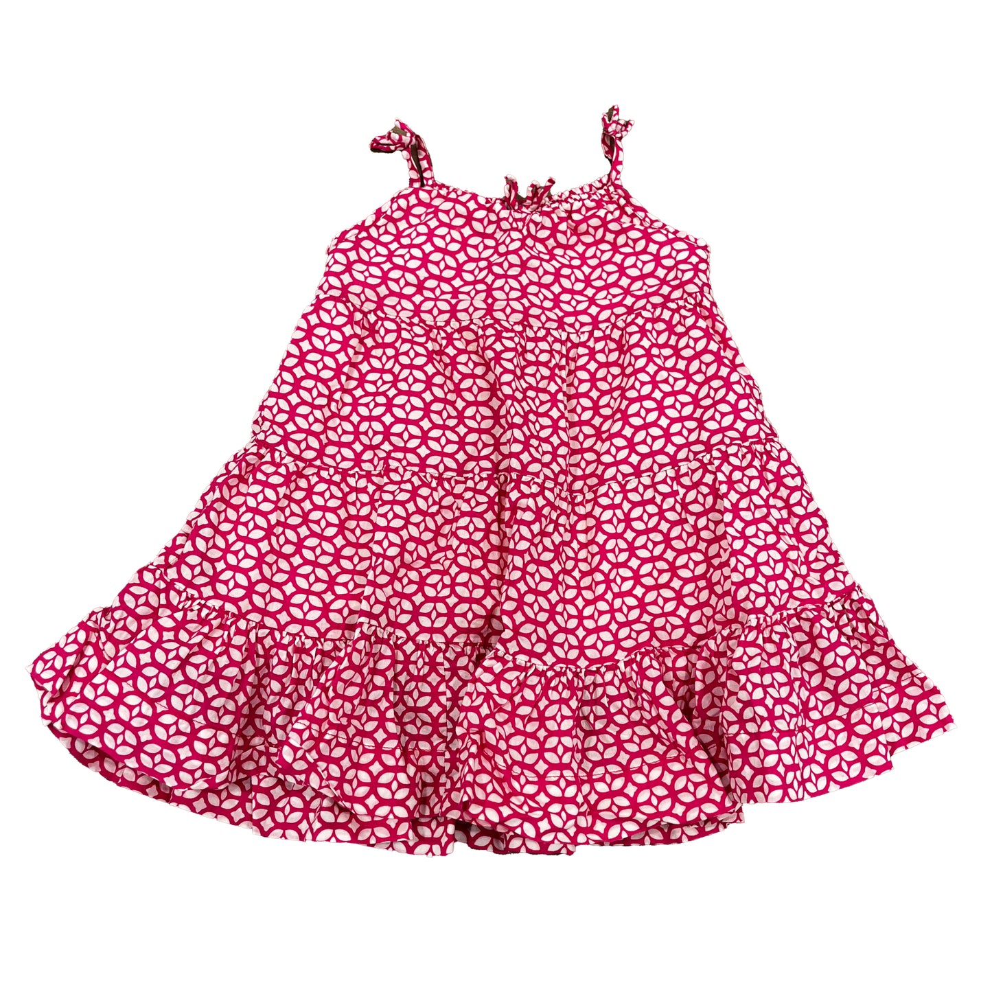 Gap Girls Pink | White Dress Size: 12-18 Months Pink | White