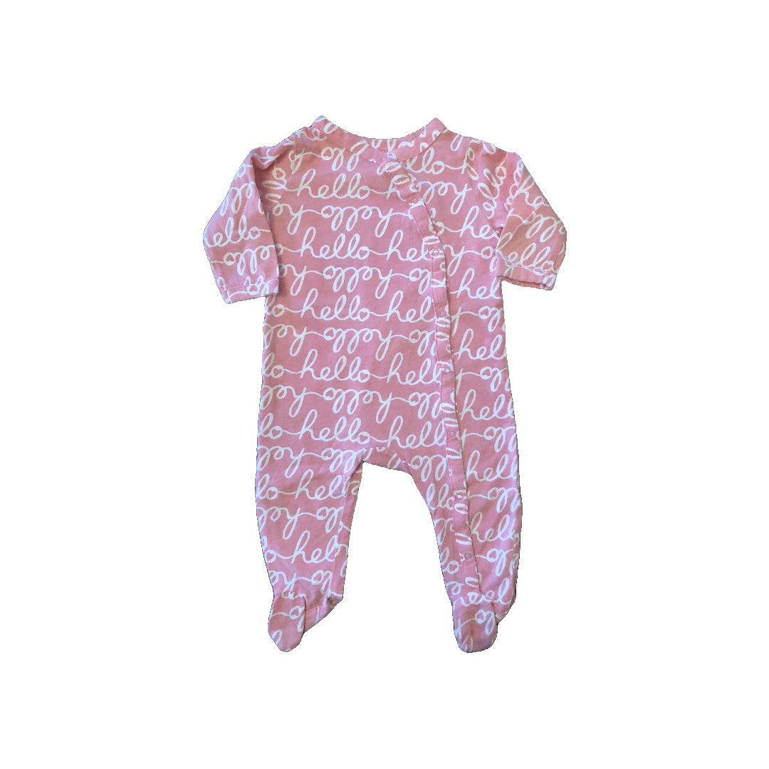 Happy Camper Girls pink | White Pajamas Size: 3 months pink | White