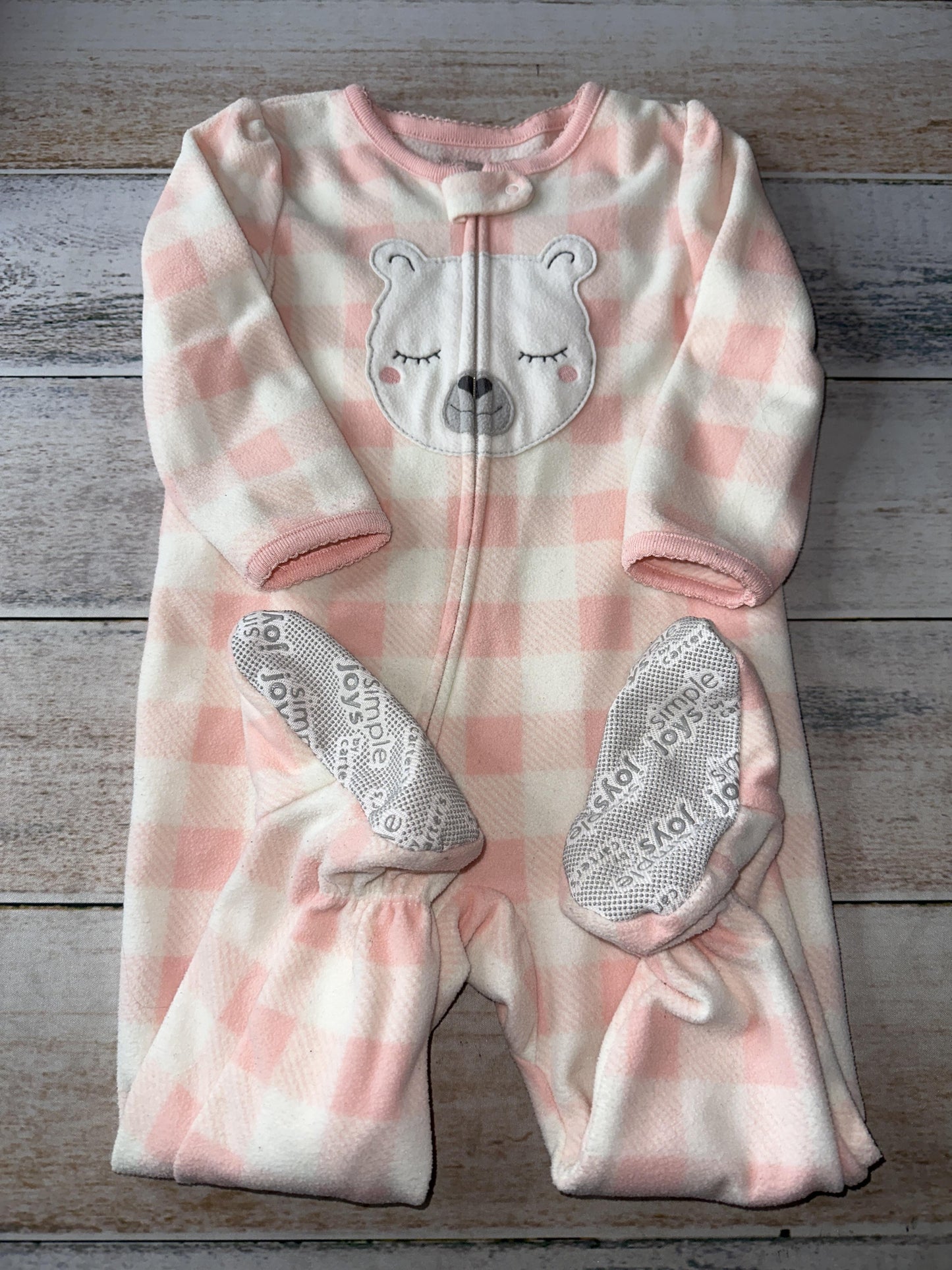 Carters Girls pink | White Pajamas Size: 18 months pink | White