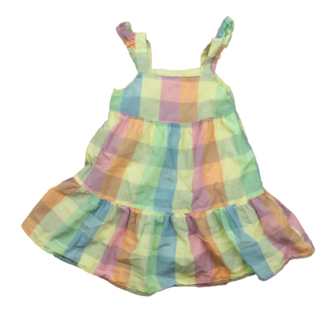 Gap Girls Pink | Yellow | Blue Check Dress Size: 3-6 Months Pink | Yellow | Blue Check