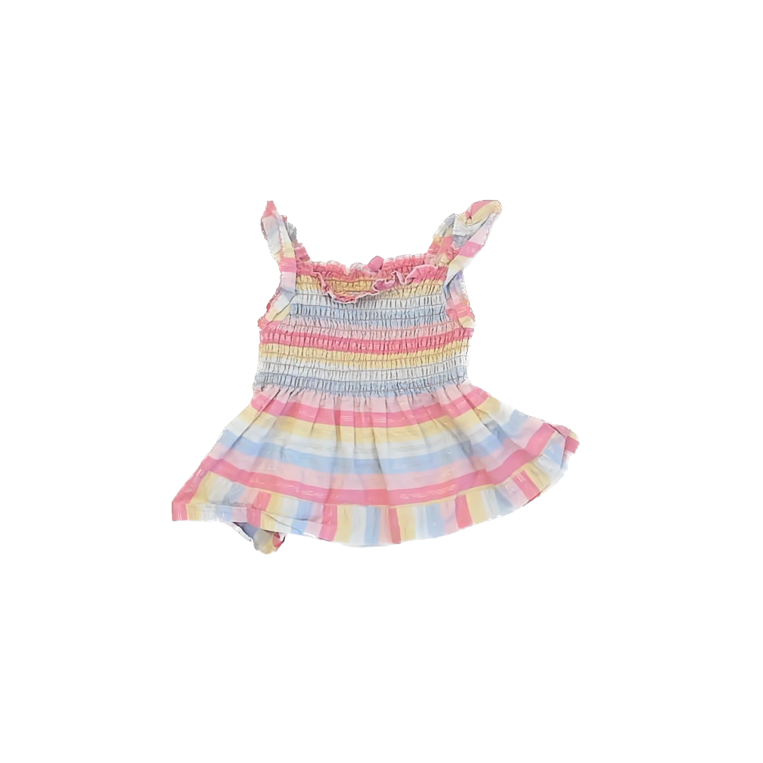 Penelope Mack Girls Pink | Yellow | Blue Tank Top Size: 6 Years Pink | Yellow | Blue