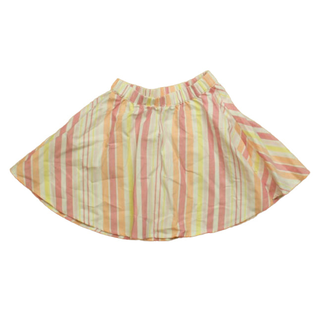 Classic Prep Girls Pink | Yellow Stripe Skirt Size: 4-5T Pink | Yellow Stripe