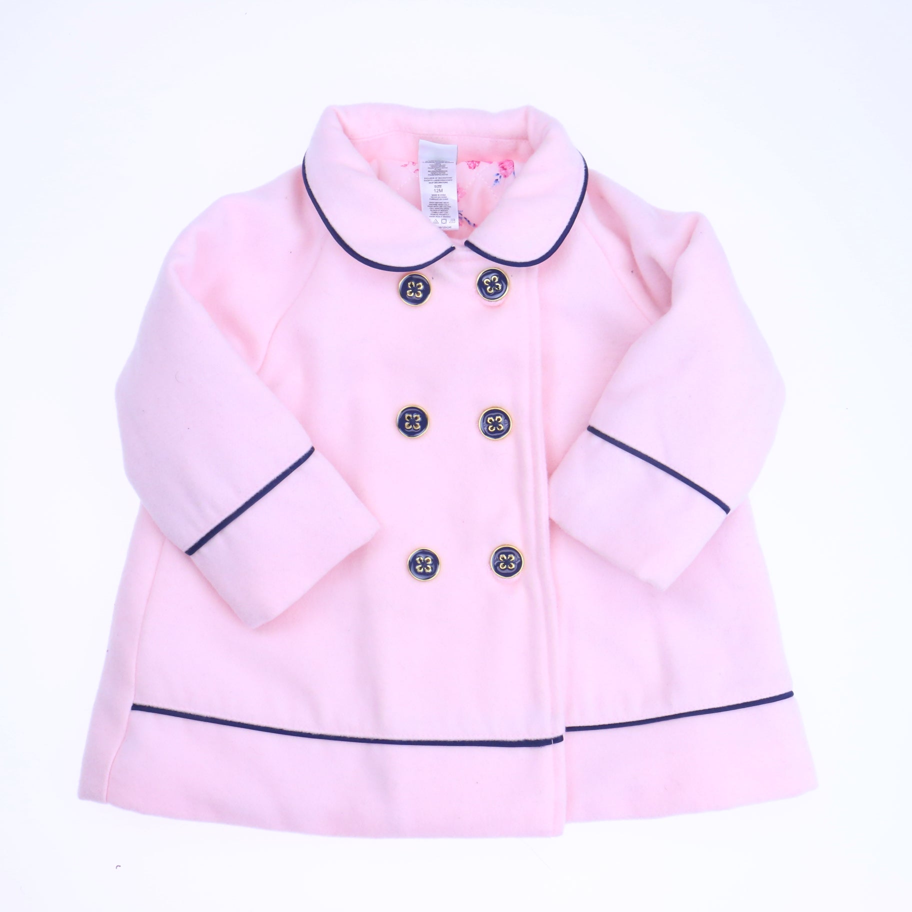 Little Me Girls Pink Winter Coat Size: 12 Months Pink