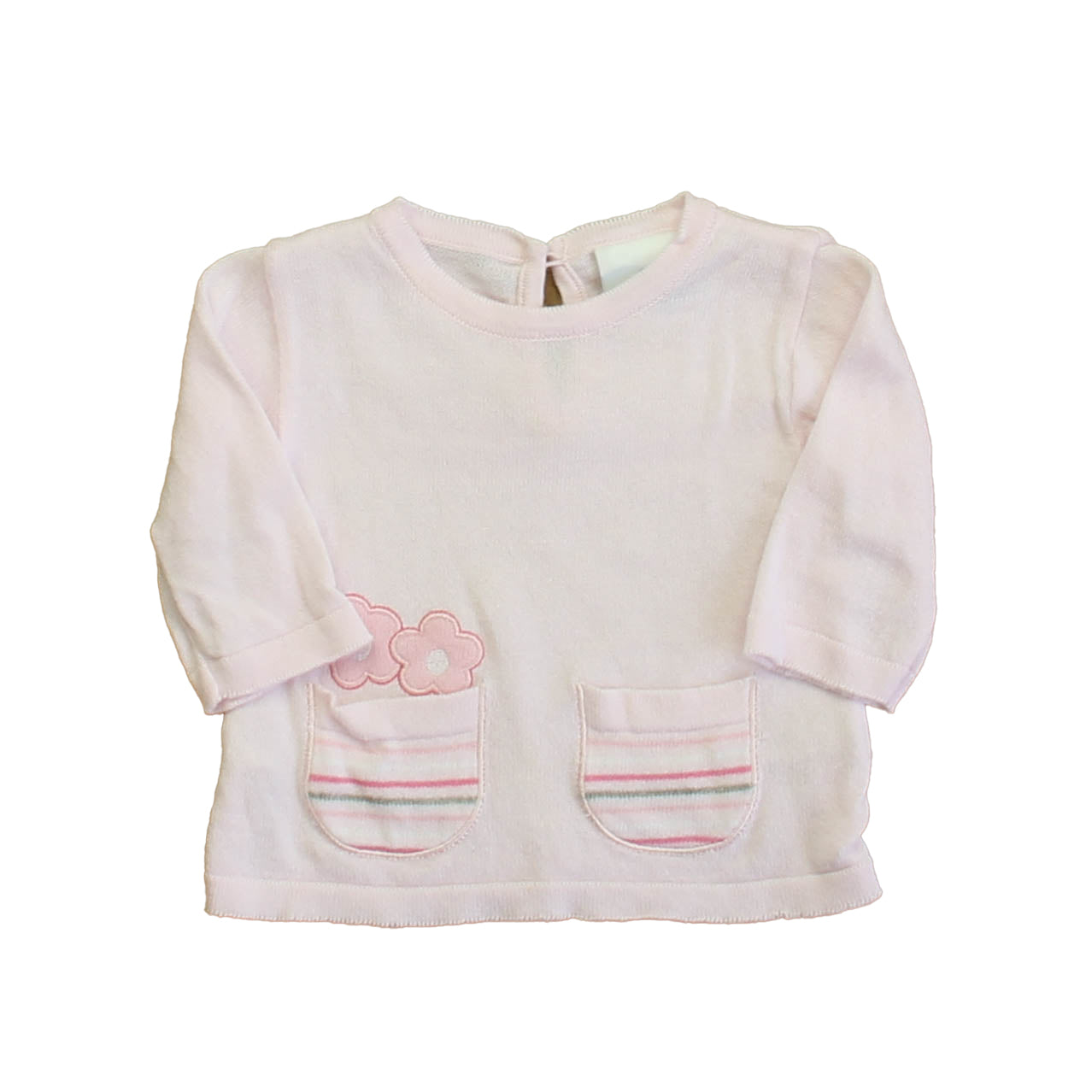 Florence Eiseman Girls Pink Long Sleeve Shirt Size: 3 Months Pink