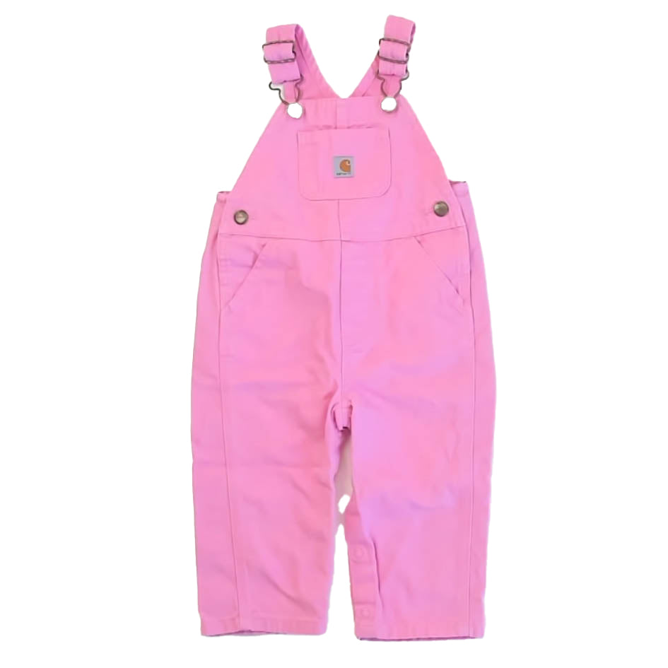 Carhardt Girls Pink Overalls Size: 12 Months Pink