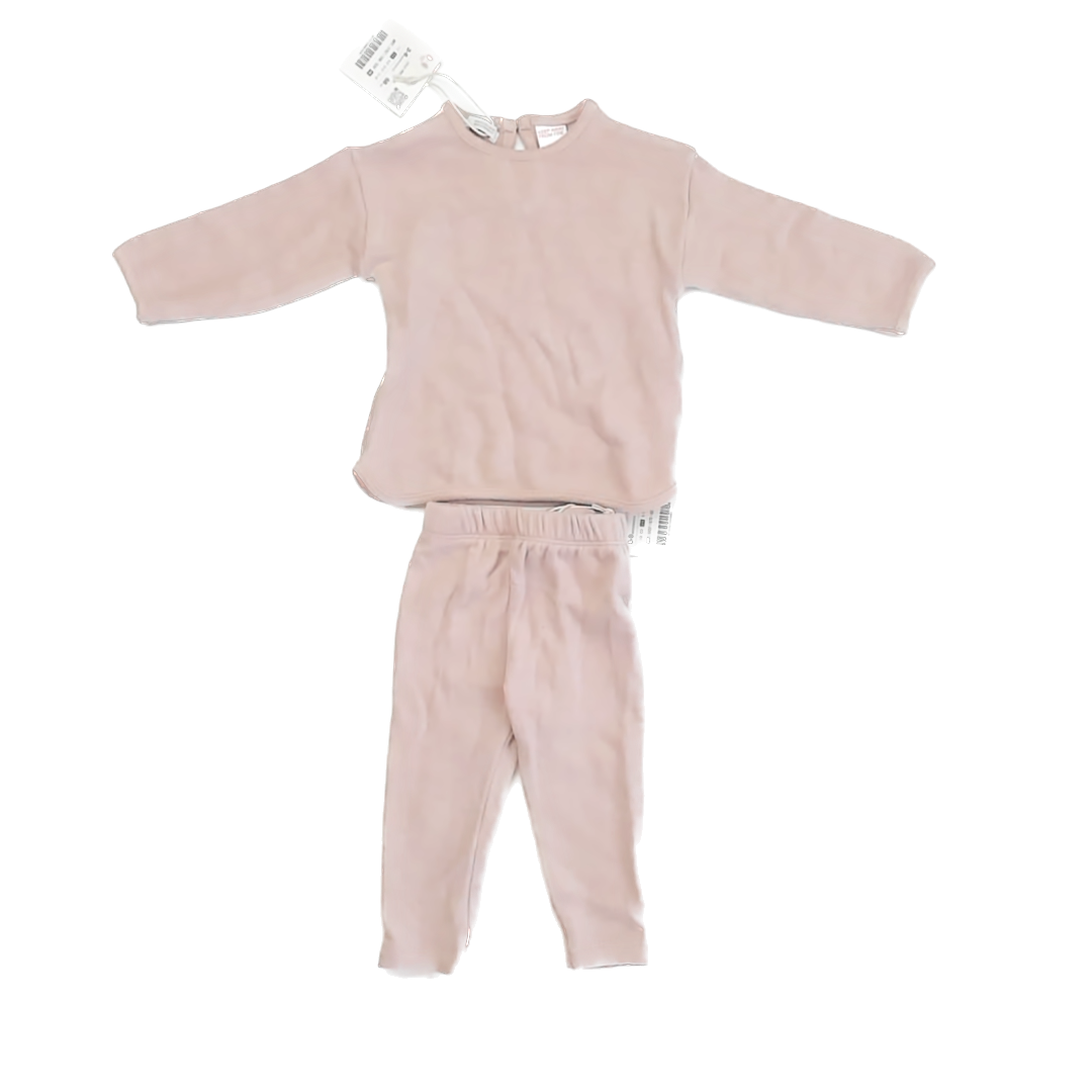Zara Girls Pink Apparel Sets Size: 3-6 Months Pink