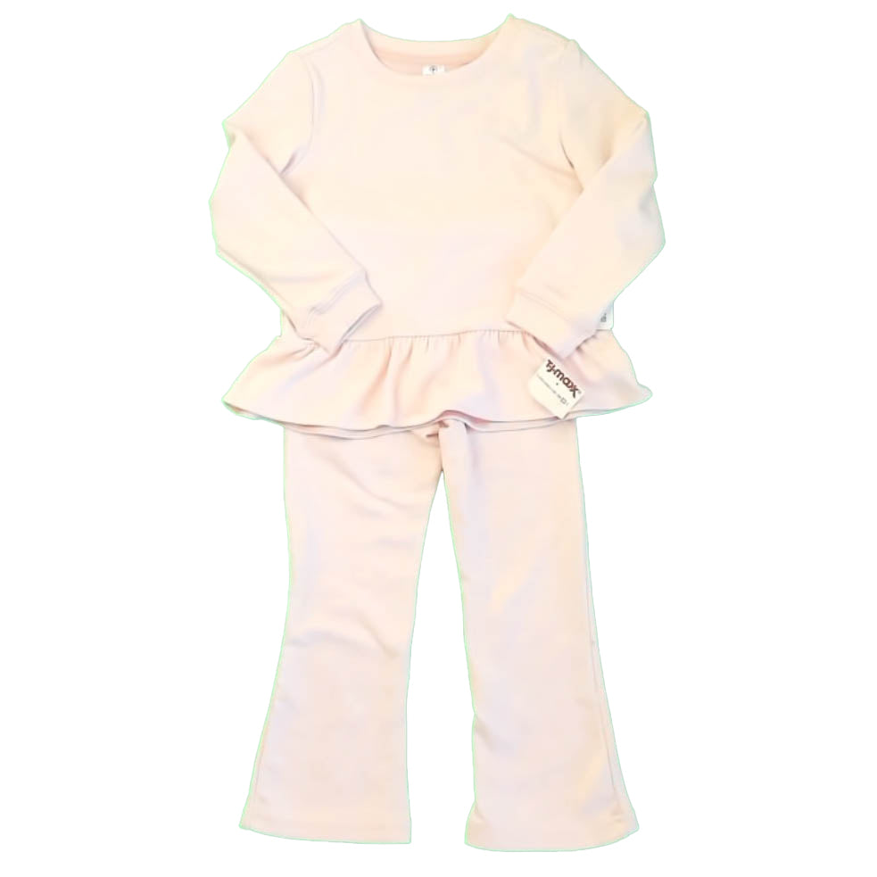 90 Degrees Girls Pink Apparel Sets Size: 4T Pink