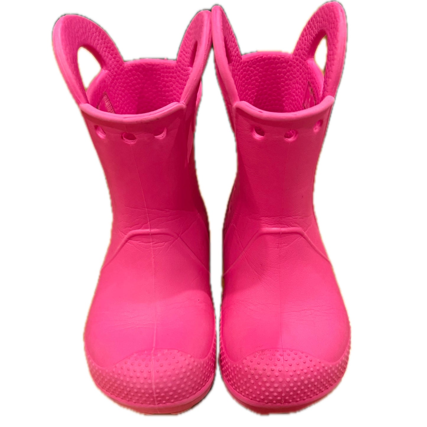 Crocs Girls Pink Rain Boots Size: 8 Toddler Pink
