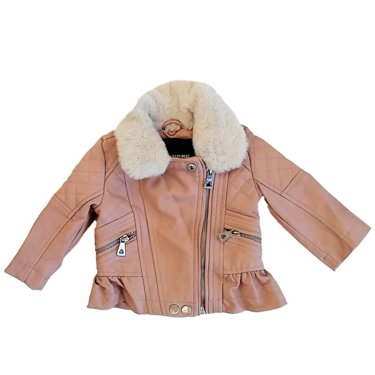 Urban Republic Girls Pink Jacket Size: 6-9 Months Pink