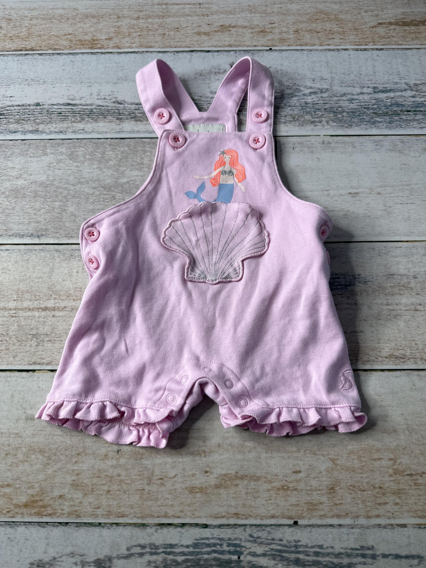 Joules Girls pink Overalls Size: 3-6 months pink