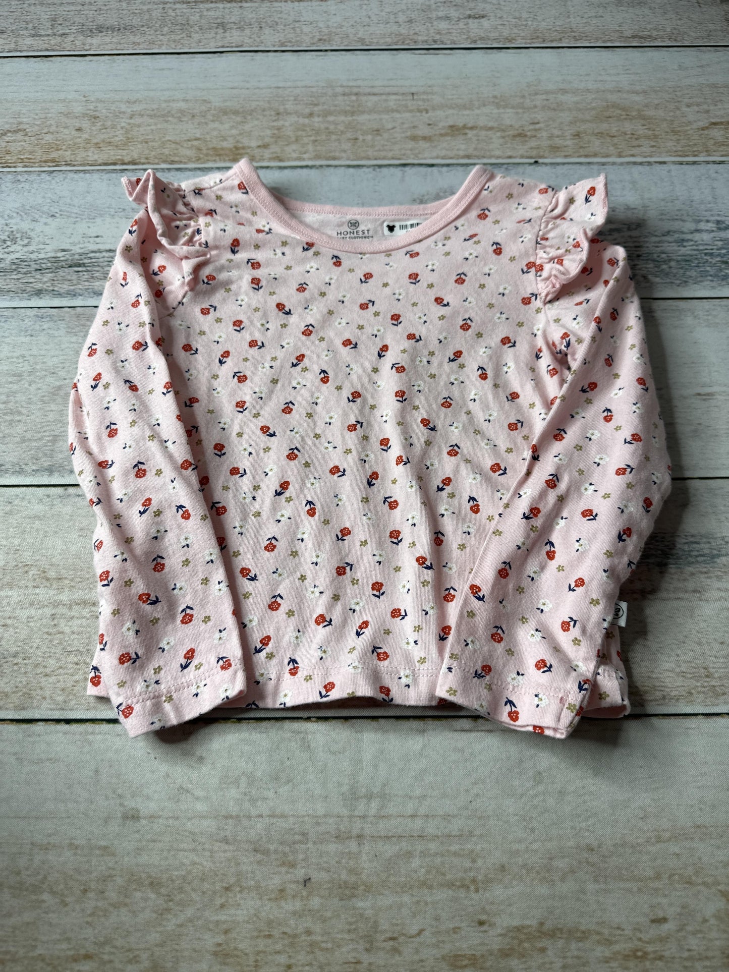 Honest co Girls pink Long Sleeve Shirt Size: 3T pink