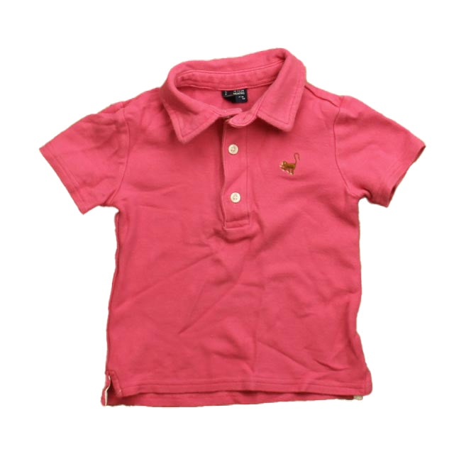 Janie and Jack Boys Pink Polo Shirt Size: 18-24 Months Pink