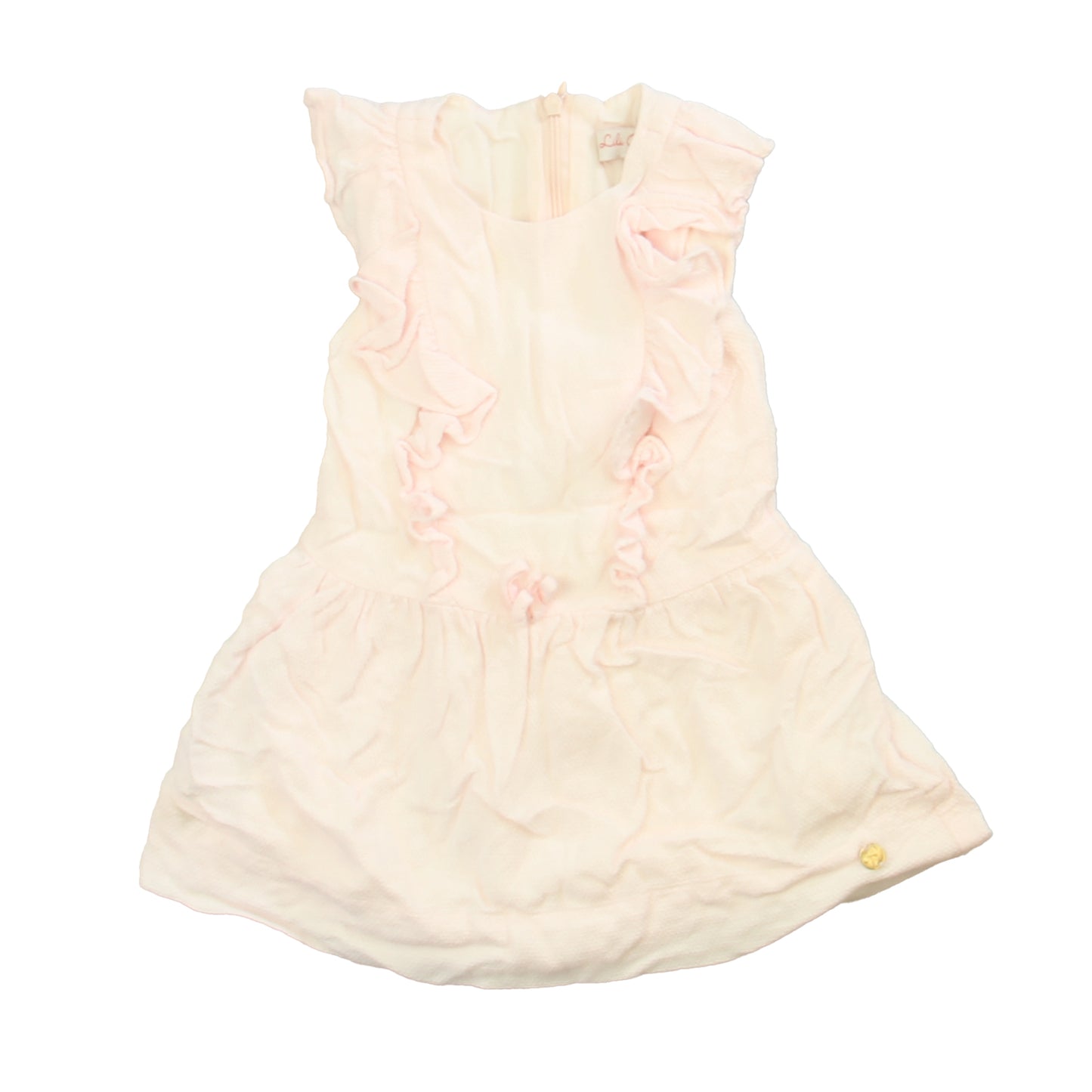 Lili Gaufrette Girls Pink Dress Size: 2T Pink