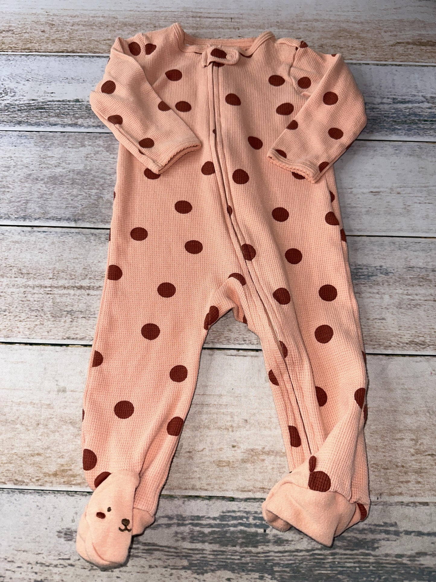 Carters Girls pink Pajamas Size: 9 months pink