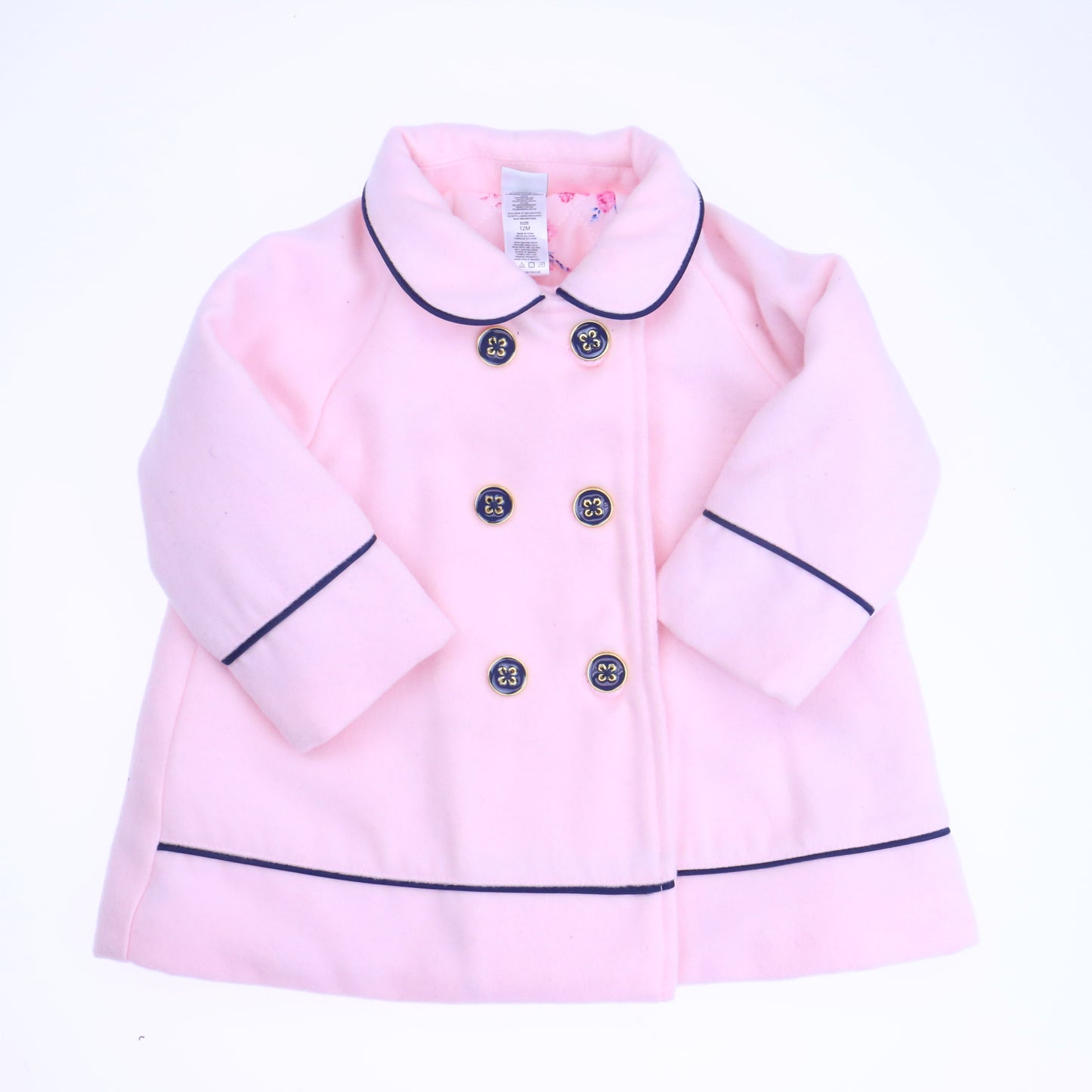 Little Me Girls Pink Winter Coat Size: 12 Months Pink