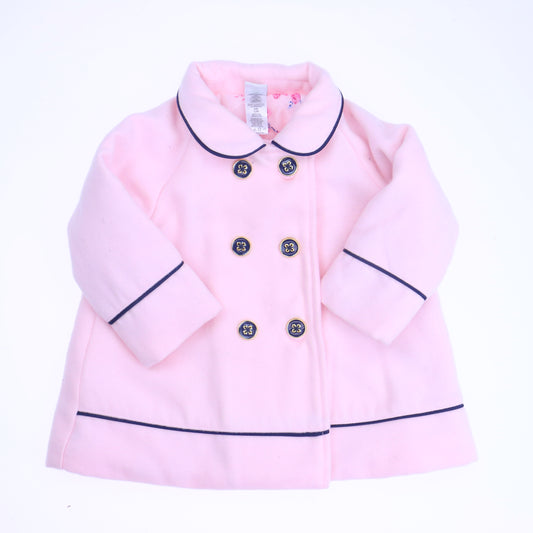 Little Me Girls Pink Winter Coat Size: 12 Months Pink
