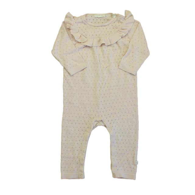 Elegant Baby Girls Pink Long Sleeve Outfit Size: 9-12 Months Pink