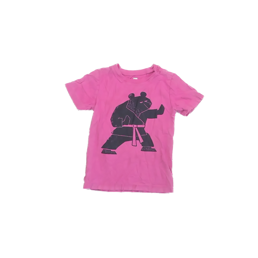 Tea Collection Boys Pink T-Shirt Size: 5T Pink