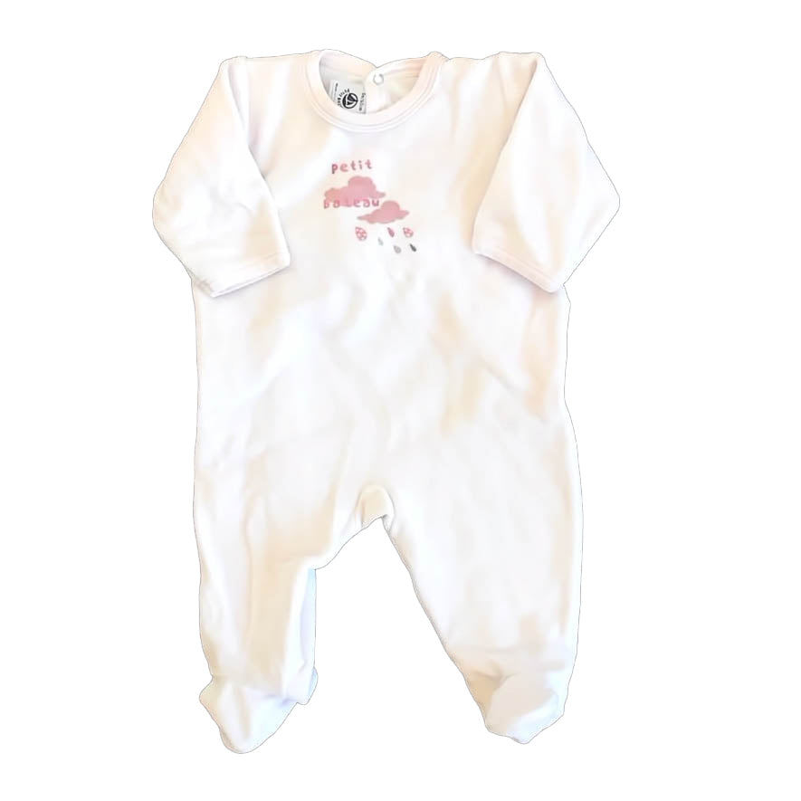 Petit Bateau Girls Pink Long Sleeve Outfit Size: 3 Months Pink