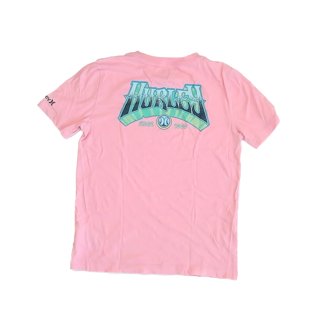 Hurley Boys Pink T-Shirt Size: 12-13 Years Pink